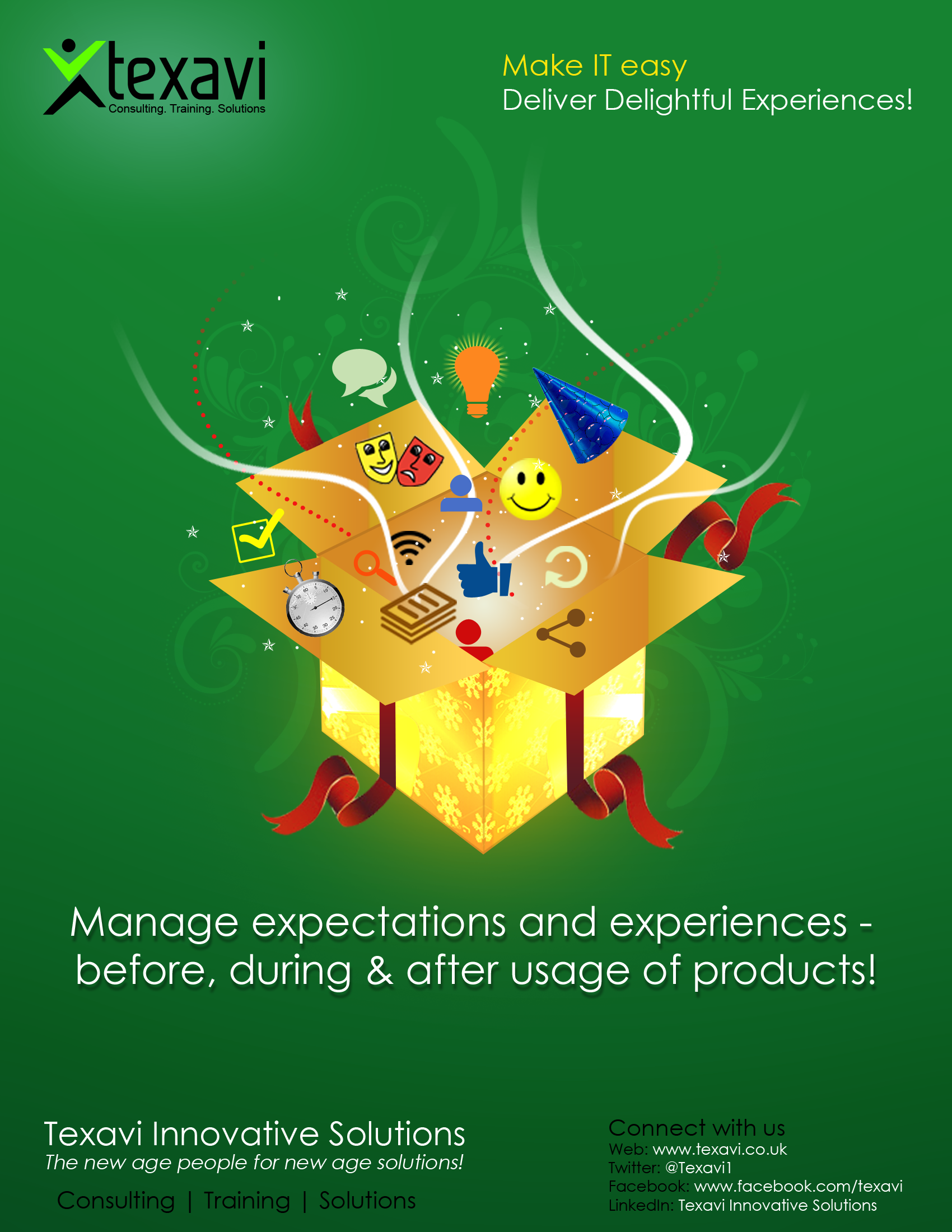 Manage users expectations and experiences